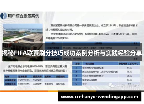 揭秘FIFA联赛刷分技巧成功案例分析与实践经验分享 揭秘FIFA联赛刷分技巧成功案例分析与实践经验分享